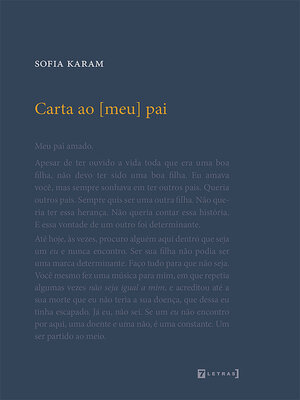 cover image of Carta ao [meu] pai